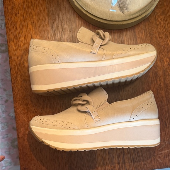 NWOT Dolce Vita Bizzie platform wedge loafer cream size 7.5 - Picture 7 of 7